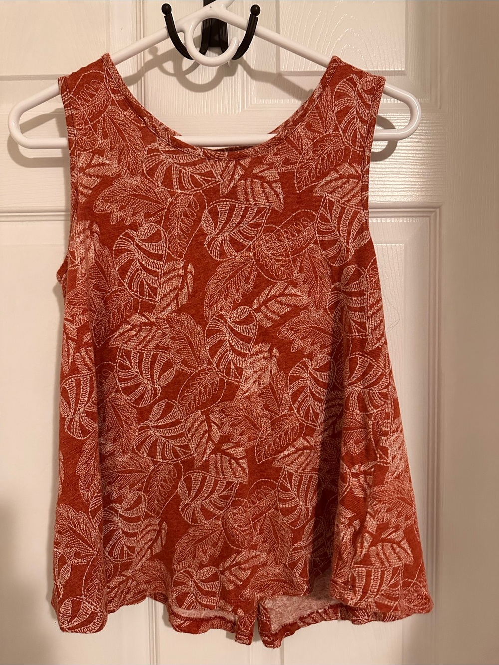 Rachel Zoe Rust Printed Sleeveless Tank